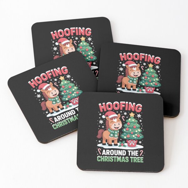 Item preview, HOOFING AROUND THE CHRISTMAS TREE designed and sold by jkrphoto.