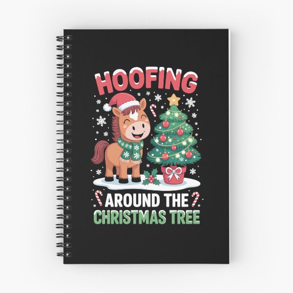Item preview, HOOFING AROUND THE CHRISTMAS TREE designed and sold by jkrphoto.