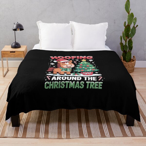 Item preview, HOOFING AROUND THE CHRISTMAS TREE designed and sold by jkrphoto.