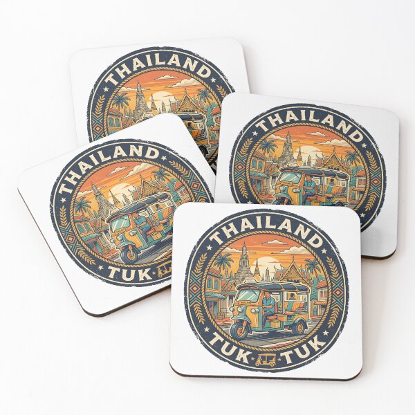 Item preview, Thailand Tuk Tuk Vintage Travel Badge designed and sold by naragon4289.