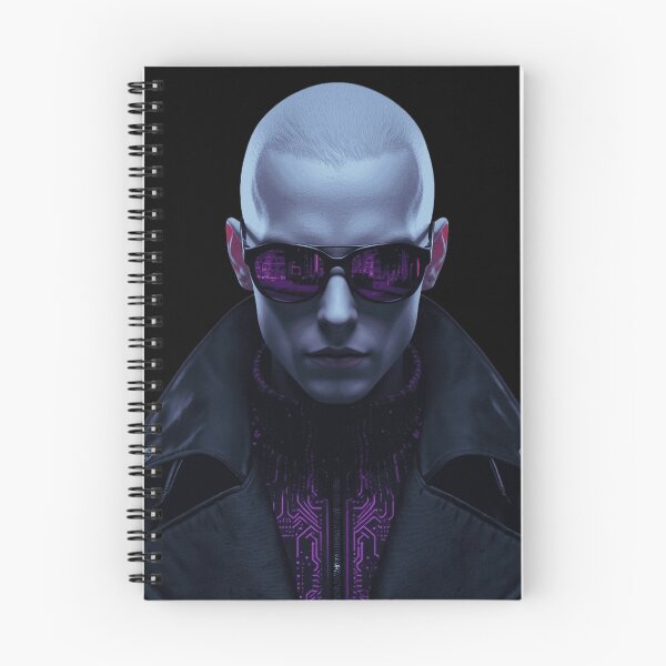 Item preview, Cybersynth Goth Vampire Hacker Cyberpunk Portrait designed and sold by LazyDayzCo.