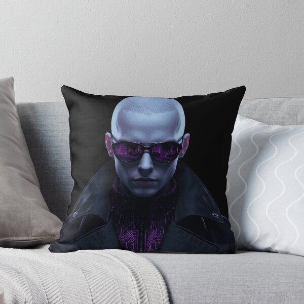 Item preview, Cybersynth Goth Vampire Hacker Cyberpunk Portrait designed and sold by LazyDayzCo.