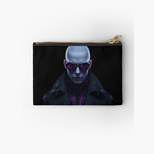 Item preview, Cybersynth Goth Vampire Hacker Cyberpunk Portrait designed and sold by LazyDayzCo.