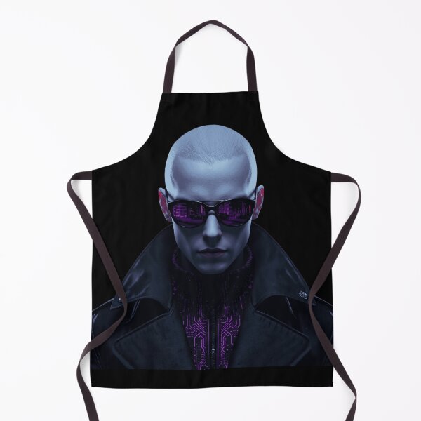 Item preview, Cybersynth Goth Vampire Hacker Cyberpunk Portrait designed and sold by LazyDayzCo.