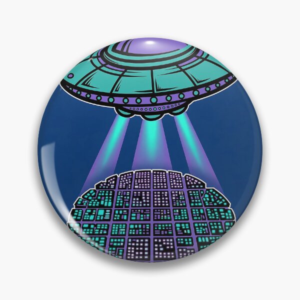 Item preview, UFO City Beam Art designed and sold by Gangster-Design.
