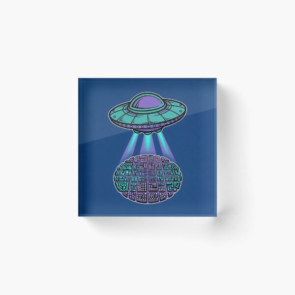 Item preview, UFO City Beam Art designed and sold by Gangster-Design.