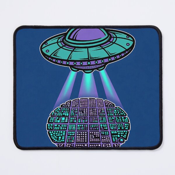Item preview, UFO City Beam Art designed and sold by Gangster-Design.