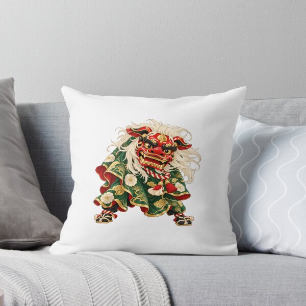 Item preview, Modern Shishimai Lion Dance – Contemporary Japanese Folk Art designed and sold by ミンゲイオービット.