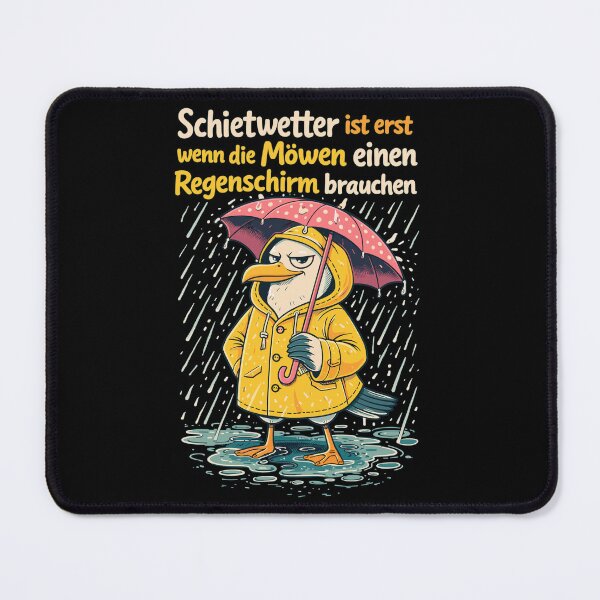 Item preview, Bad weather seagull in a Friesian raincoat | Funny design designed and sold by Pineapple-Tree.