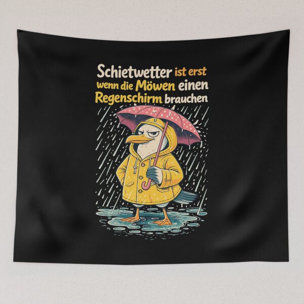 Item preview, Bad weather seagull in a Friesian raincoat | Funny design designed and sold by Pineapple-Tree.