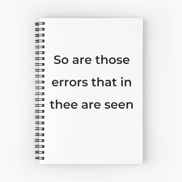 Item preview, “So are those errors that in thee are seen” - print black designed and sold by ariksworld.