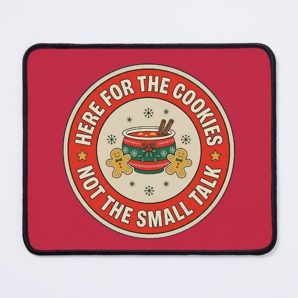 Item preview, Here For The Cookies Sarcastic Holiday Badge designed and sold by DripCultureLab.