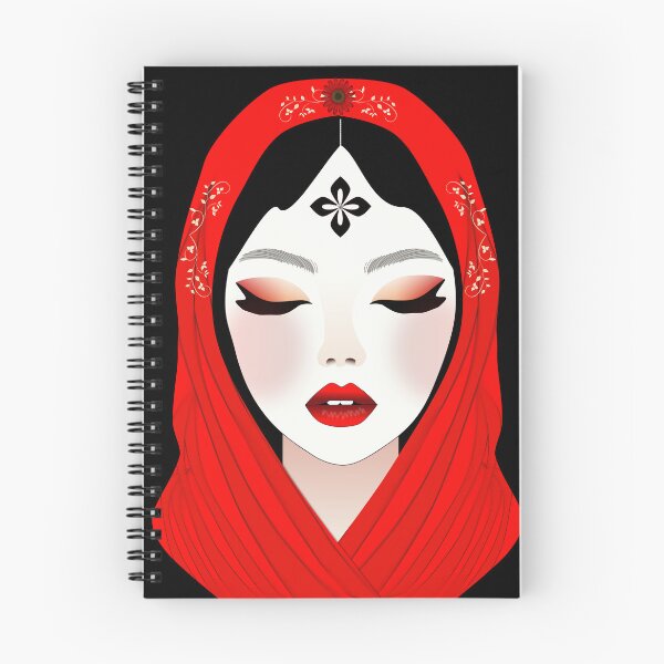 Item preview, Girl in Red Scarf  designed and sold by Sonia Jones Art.