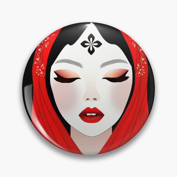 Item preview, Girl in Red Scarf  designed and sold by Sonia Jones Art.