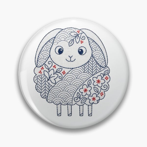 Item preview, sheep in sashiko style designed and sold by Maewshooter.