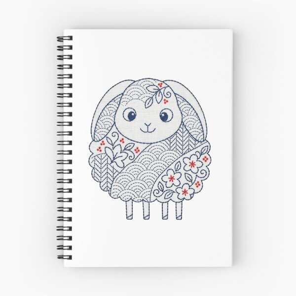 Item preview, sheep in sashiko style designed and sold by Maewshooter.