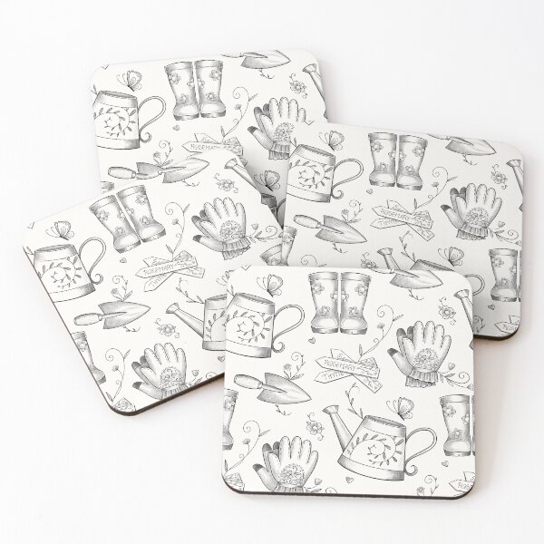 Item preview, Gardeners delight - vintage garden toile designed and sold by LittleSausage.