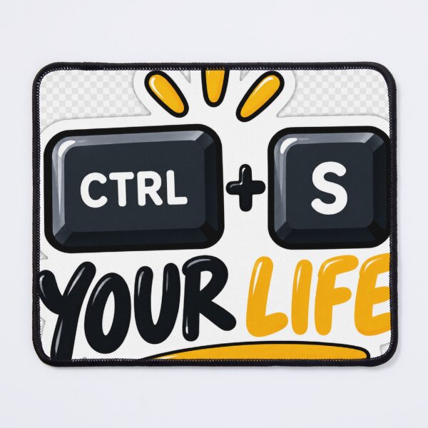 Item preview, Ctrl + S Your Life – Funny Coding Motivation designed and sold by Kushwaha18.