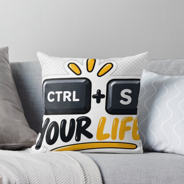 Item preview, Ctrl + S Your Life – Funny Coding Motivation designed and sold by Kushwaha18.