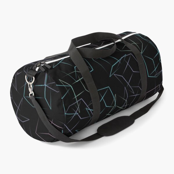 Item preview, Neon Geometric Cubes – Futuristic Abstract Wireframe Pattern designed and sold by GemniShop.