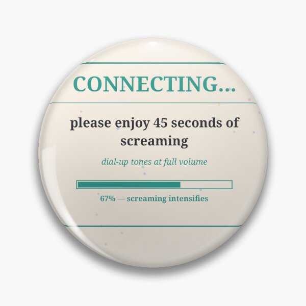 Item preview, Dial Up Connecting Funny 90s Internet Sticker Color designed and sold by MojoHill.