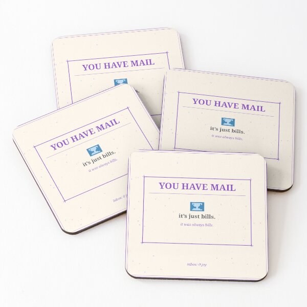 Item preview, You Have Mail Funny Retro Email Sticker Color designed and sold by MojoHill.