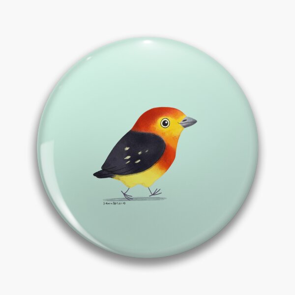 Item preview, Band Tailed Manakin Bird designed and sold by julianamotzko.