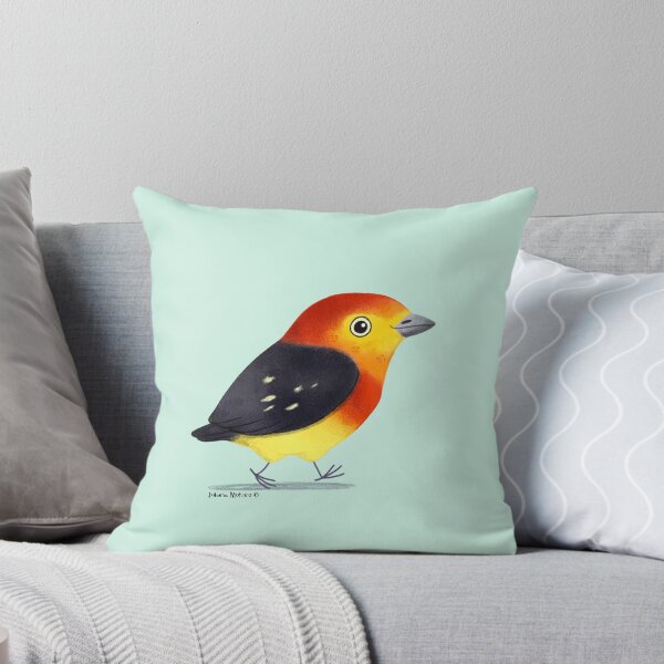 Item preview, Band Tailed Manakin Bird designed and sold by julianamotzko.