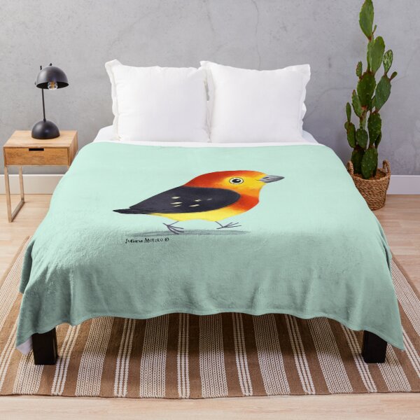 Item preview, Band Tailed Manakin Bird designed and sold by julianamotzko.