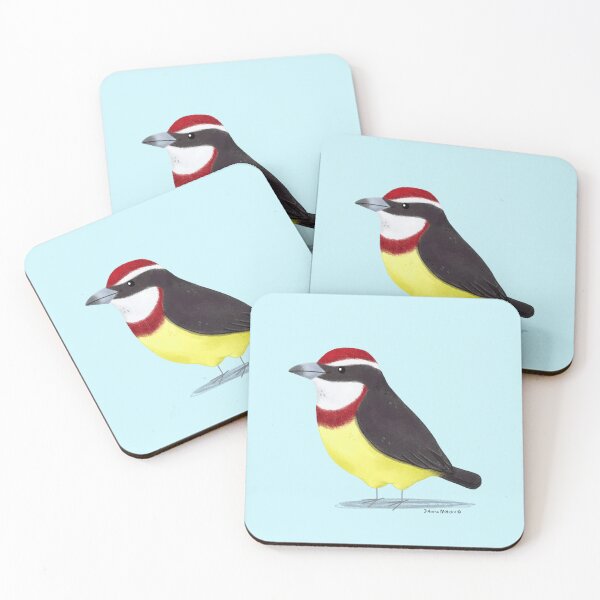 Item preview, Scarlet Banded Barbet Bird designed and sold by julianamotzko.