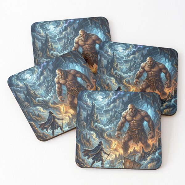 Item preview, Odysseus Facing the Mighty Cyclops Polyphemus designed and sold by Lucid Dream Pixel.