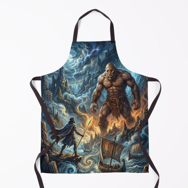 Item preview, Odysseus Facing the Mighty Cyclops Polyphemus designed and sold by Lucid Dream Pixel.