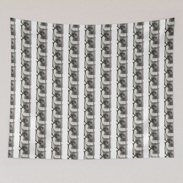Item preview, Silly Tabby Cat Staring Through Window Screen Meme designed and sold by fahiko.