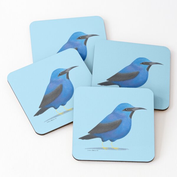 Item preview, Shining Honeycreeper Bird designed and sold by julianamotzko.