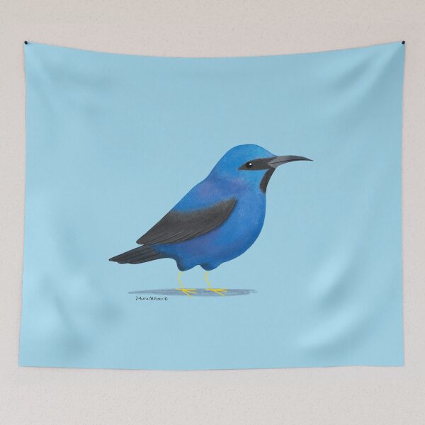 Item preview, Shining Honeycreeper Bird designed and sold by julianamotzko.