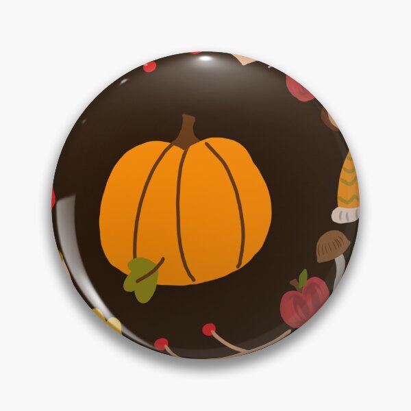 Item preview, Autumn Wreath with Pumpkin Acorn Mushroom Apple designed and sold by Designs by Sara Felton.