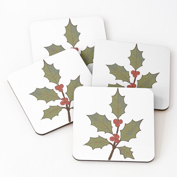 Item preview, Holly Leaves Red Berries Winter Botanicals designed and sold by sdcreations210.
