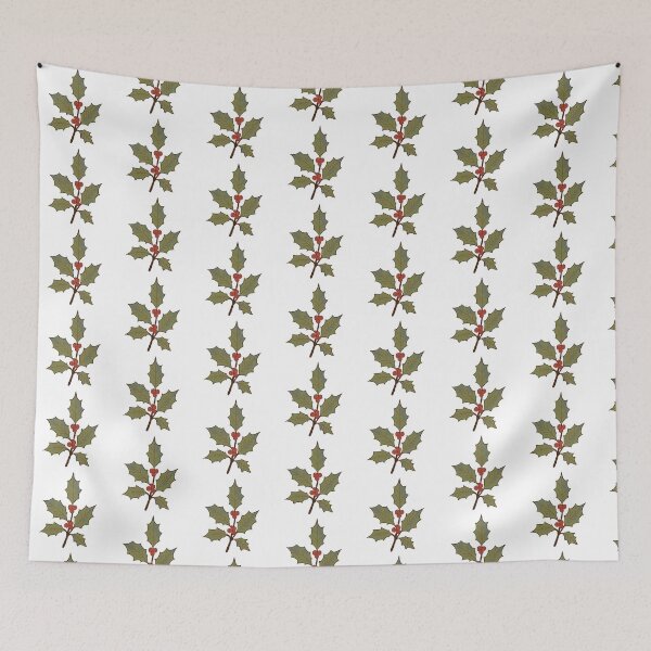 Item preview, Holly Leaves Red Berries Winter Botanicals designed and sold by sdcreations210.