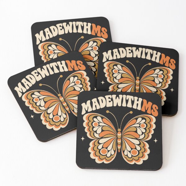 Item preview, Retro 70s Orange Butterfly Awareness Graphic designed and sold by MadeWithMS.