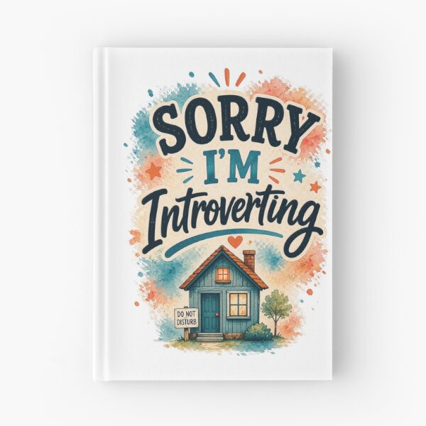 Item preview, Sorry I'm Introverting Funny Introvert Humor Quote Design designed and sold by MarselArt.