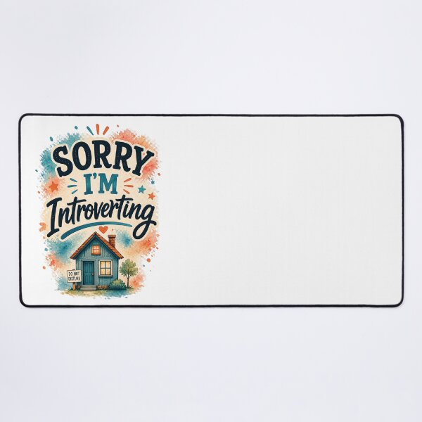 Item preview, Sorry I'm Introverting Funny Introvert Humor Quote Design designed and sold by MarselArt.