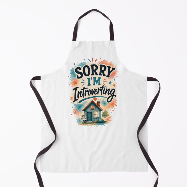 Item preview, Sorry I'm Introverting Funny Introvert Humor Quote Design designed and sold by MarselArt.