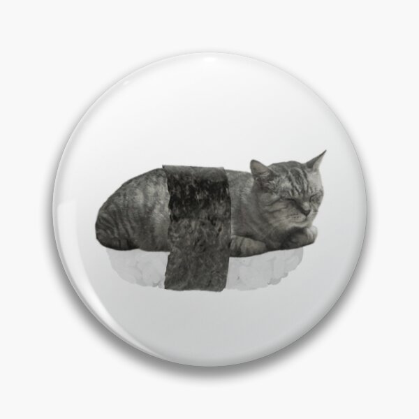Item preview, Silly Tabby Cat Sleeping Sushi Musubi Meme designed and sold by fahiko.
