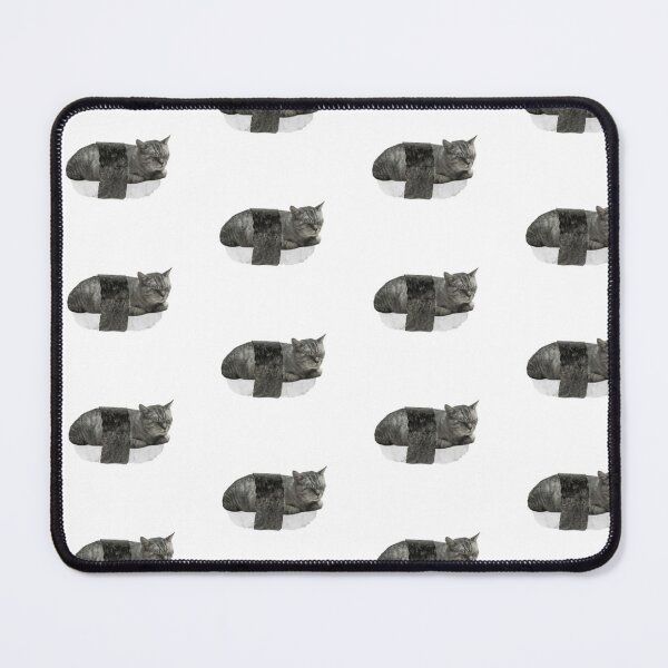 Item preview, Silly Tabby Cat Sleeping Sushi Musubi Meme designed and sold by fahiko.
