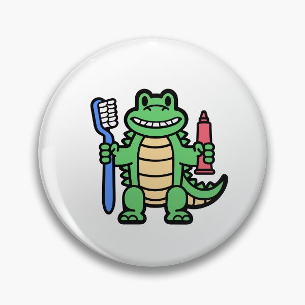Item preview, Alligator with a Giant Toothbrush designed and sold by BysonDesigns.