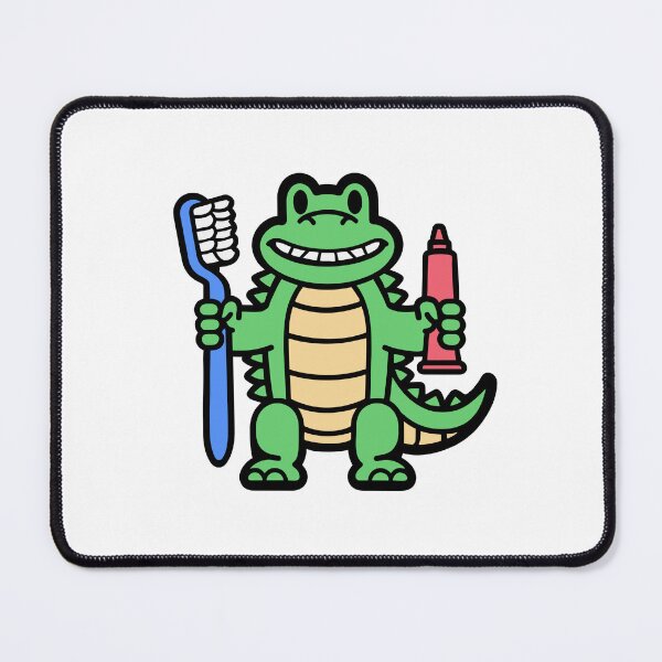 Item preview, Alligator with a Giant Toothbrush designed and sold by BysonDesigns.