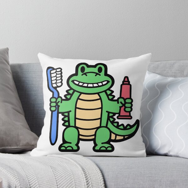 Item preview, Alligator with a Giant Toothbrush designed and sold by BysonDesigns.