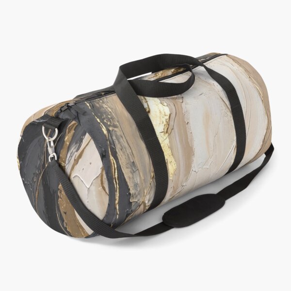 Item preview, Sands of Ophir - Warm Earth Tone & Gold Leaf Abstract Impasto Art designed and sold by NUNNO Studio.