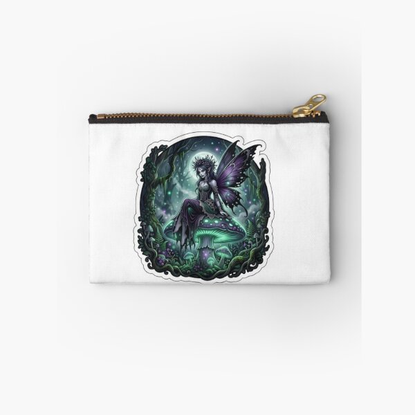 Item preview, Queen of the Enchanted Dark — Goth Fairy Mushroom Halloween designed and sold by AbbasSaqib.