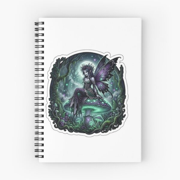 Item preview, Queen of the Enchanted Dark — Goth Fairy Mushroom Halloween designed and sold by AbbasSaqib.